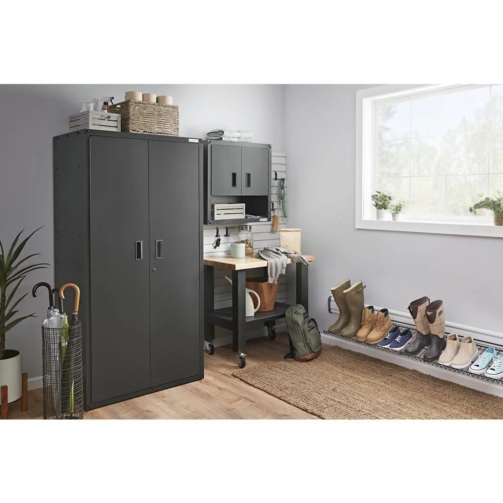 Ready-to-assemble 3/4-door Modular Gearbox - Hammered Granite Storage Solution - Image 3