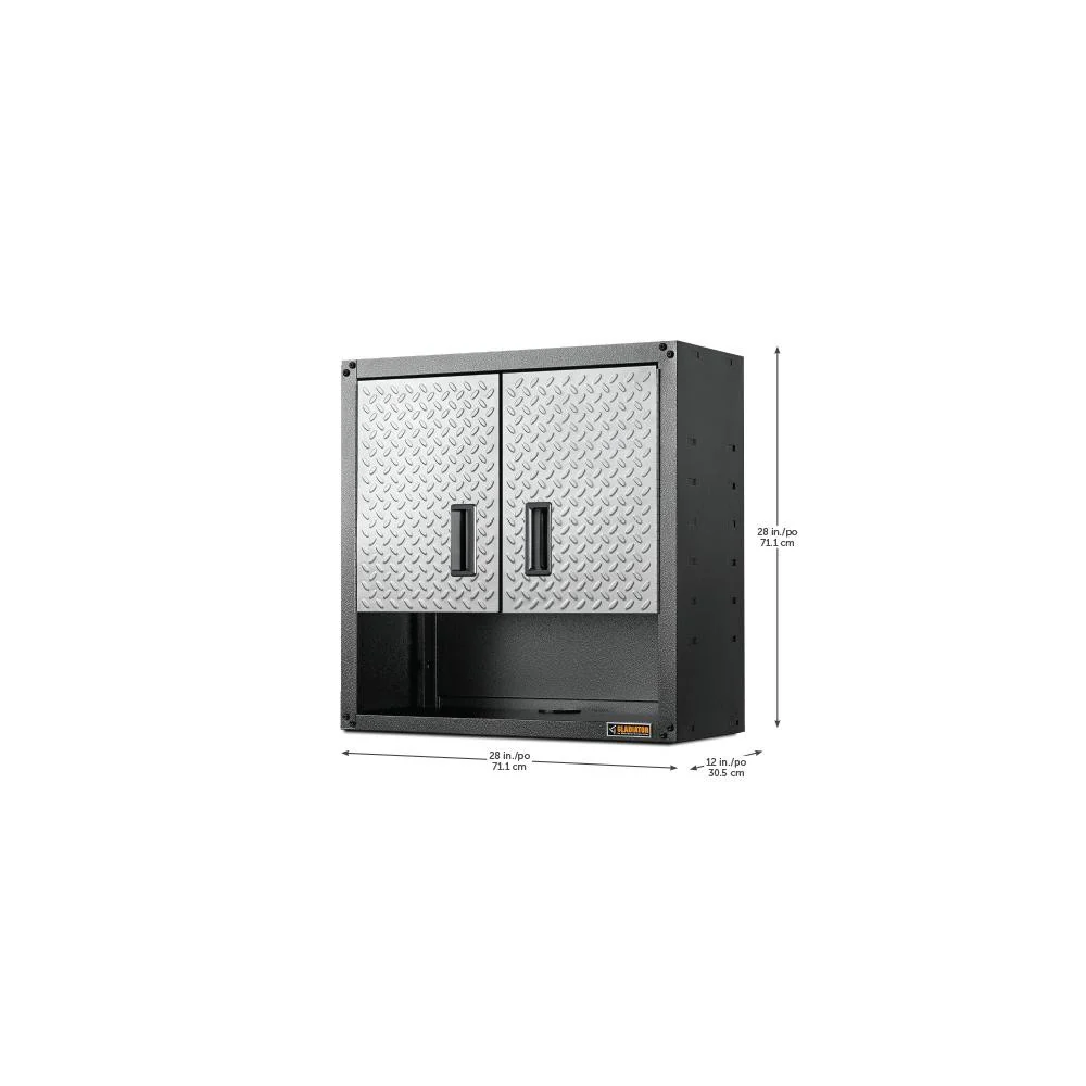 Ready-to-assemble 3/4 Door Wall Gearbox - Silver Tread Storage Solution - Image 2