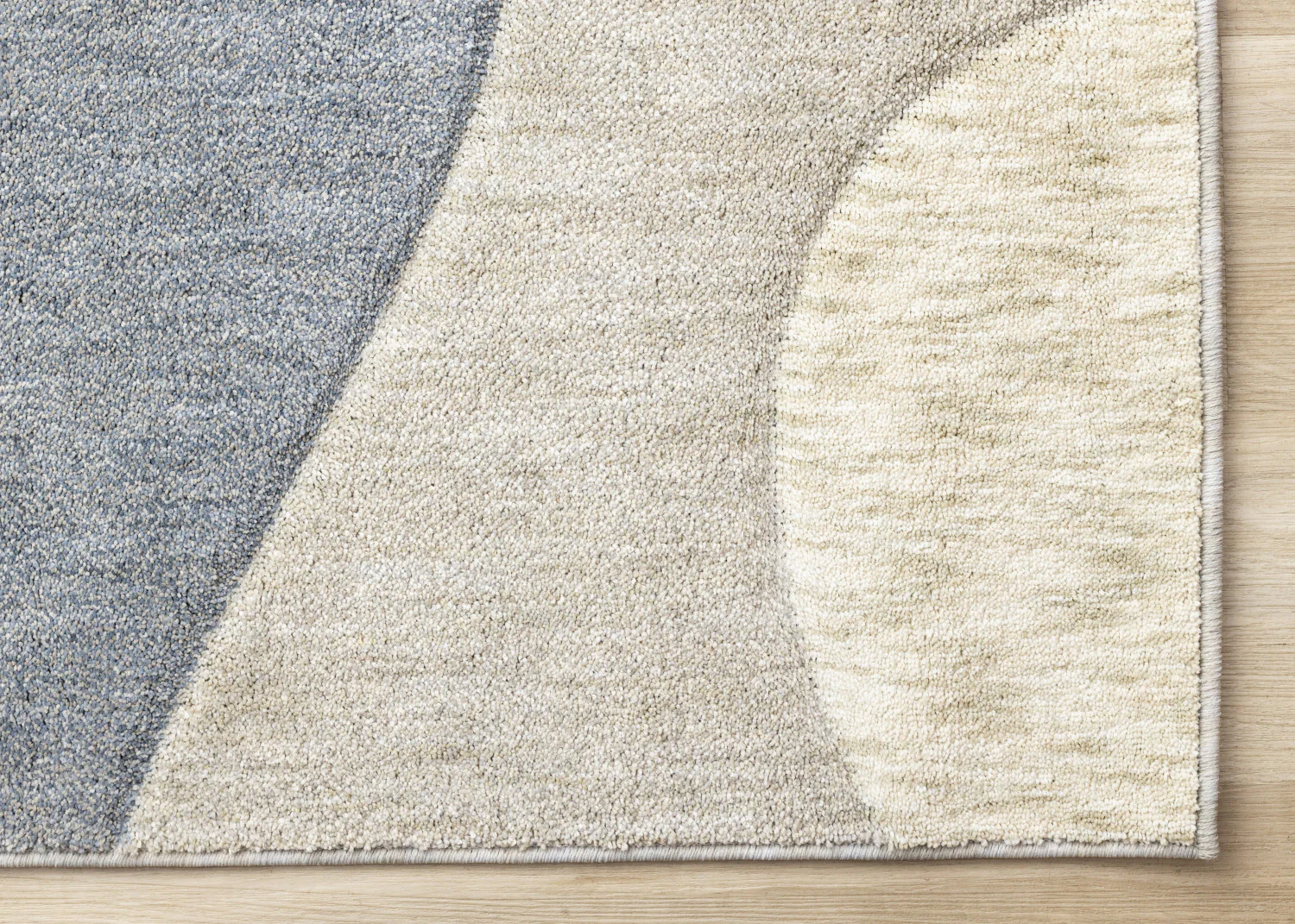 Recycled Polyester Modern Teardrop Area Rug - 8' X 11' - Blue/Grey - Image 6