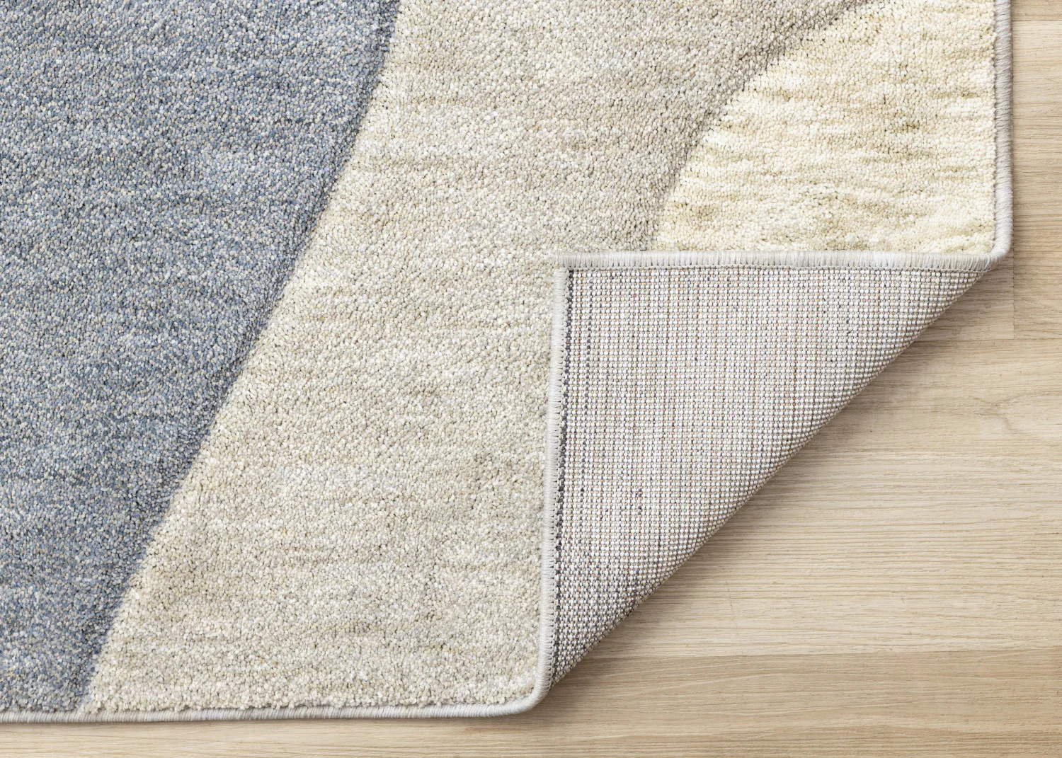 Recycled Polyester Modern Teardrop Area Rug - 8' X 11' - Blue/Grey - Image 7