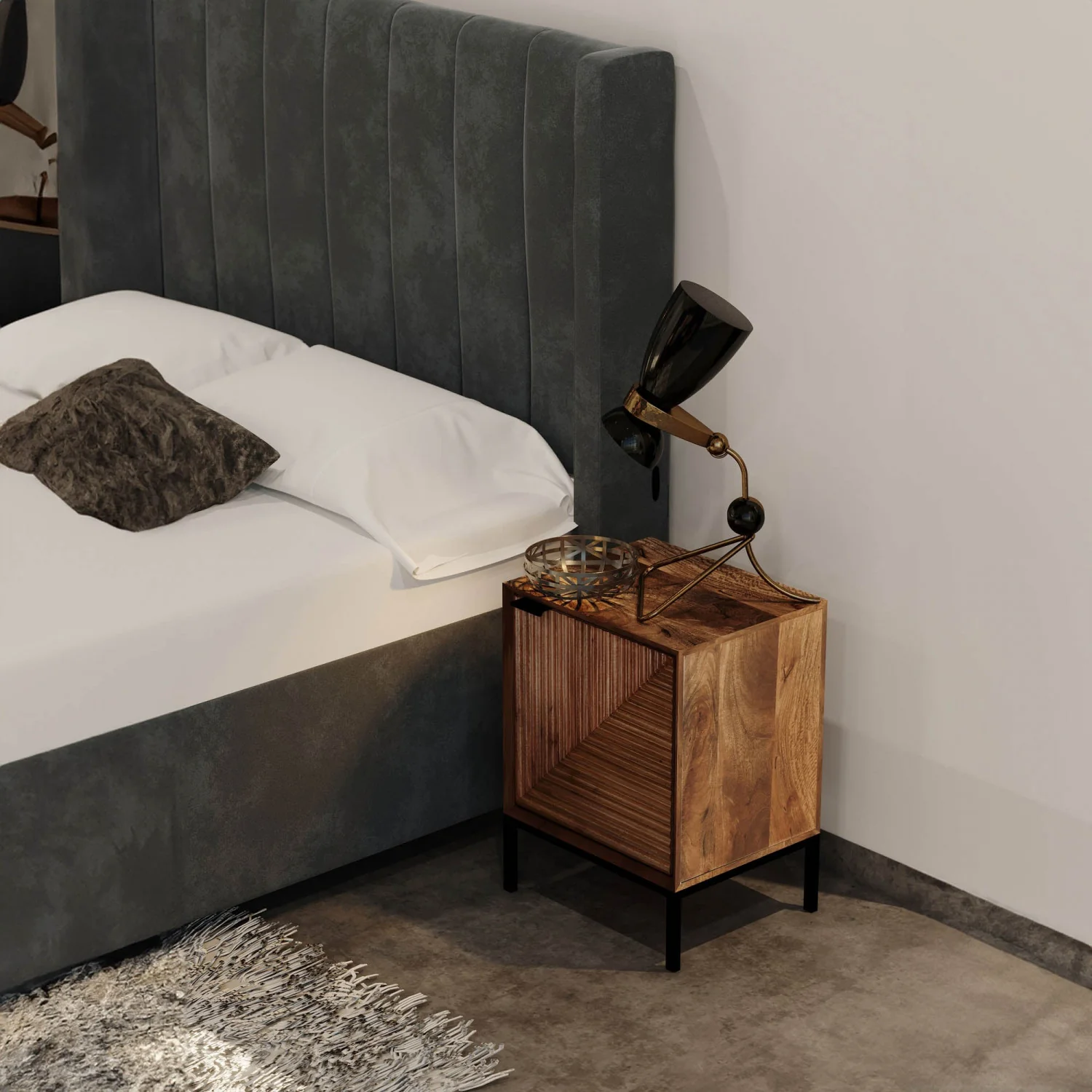 Redmere Night Table - Brown - Image 2