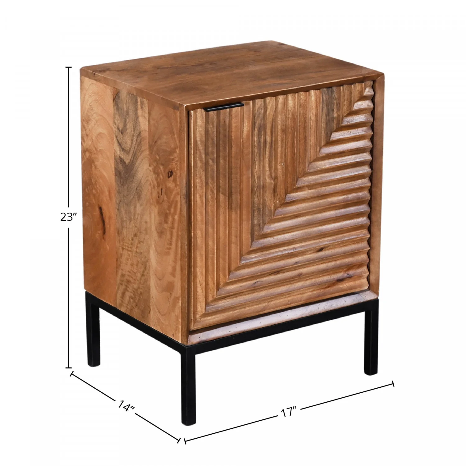 Redmere Night Table - Brown - Image 3