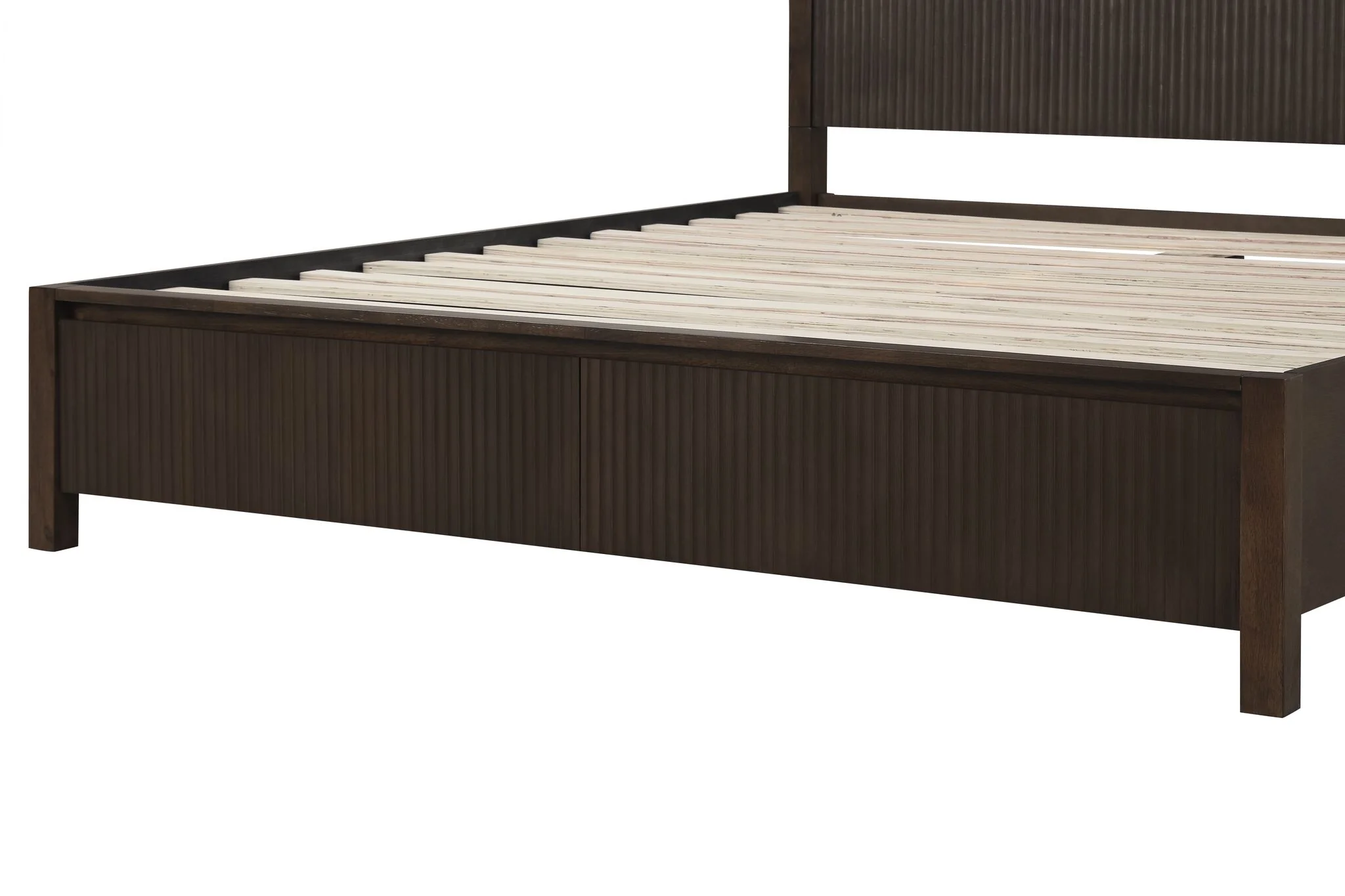 Reed 3-Piece King Storage Bed - Dark Walnut - Image 4