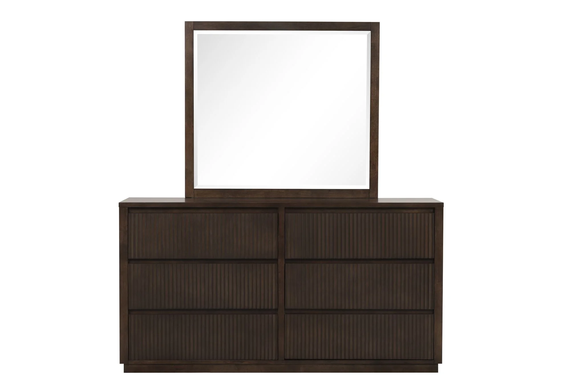 Reed Mirror - Dark Walnut - Image 3