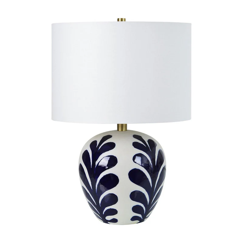Reese Table Lamp - White/Navy - Image 2
