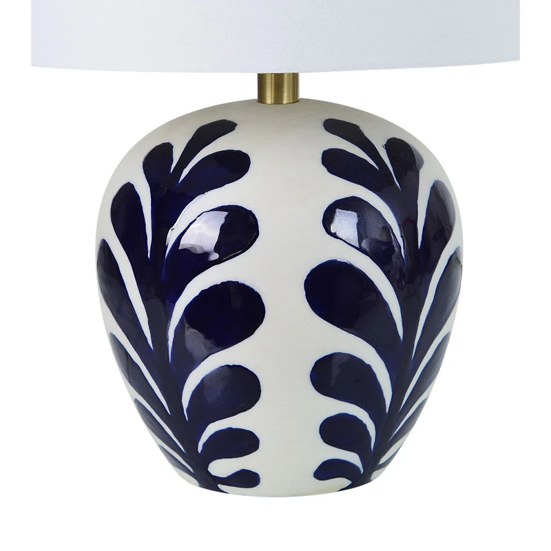 Reese Table Lamp - White/Navy - Image 3