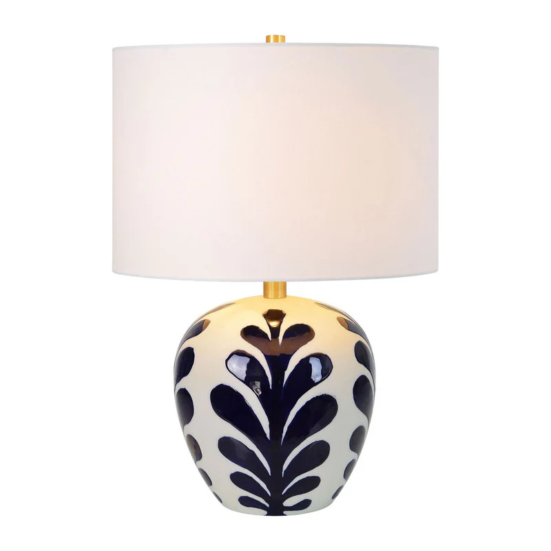 Reese Table Lamp - White/Navy - Image 4