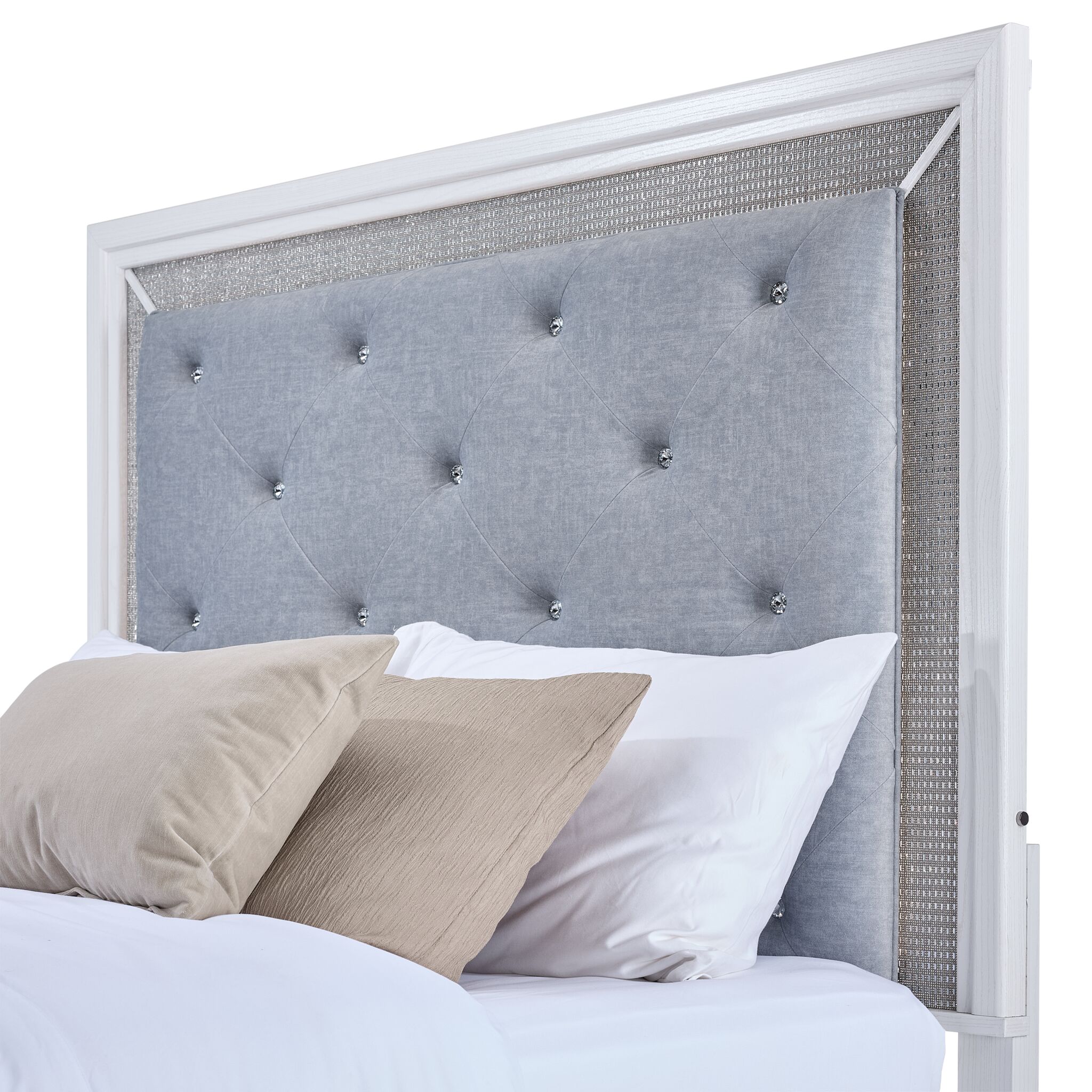 Reflections 3 - Piece Queen Bed - White - Image 5
