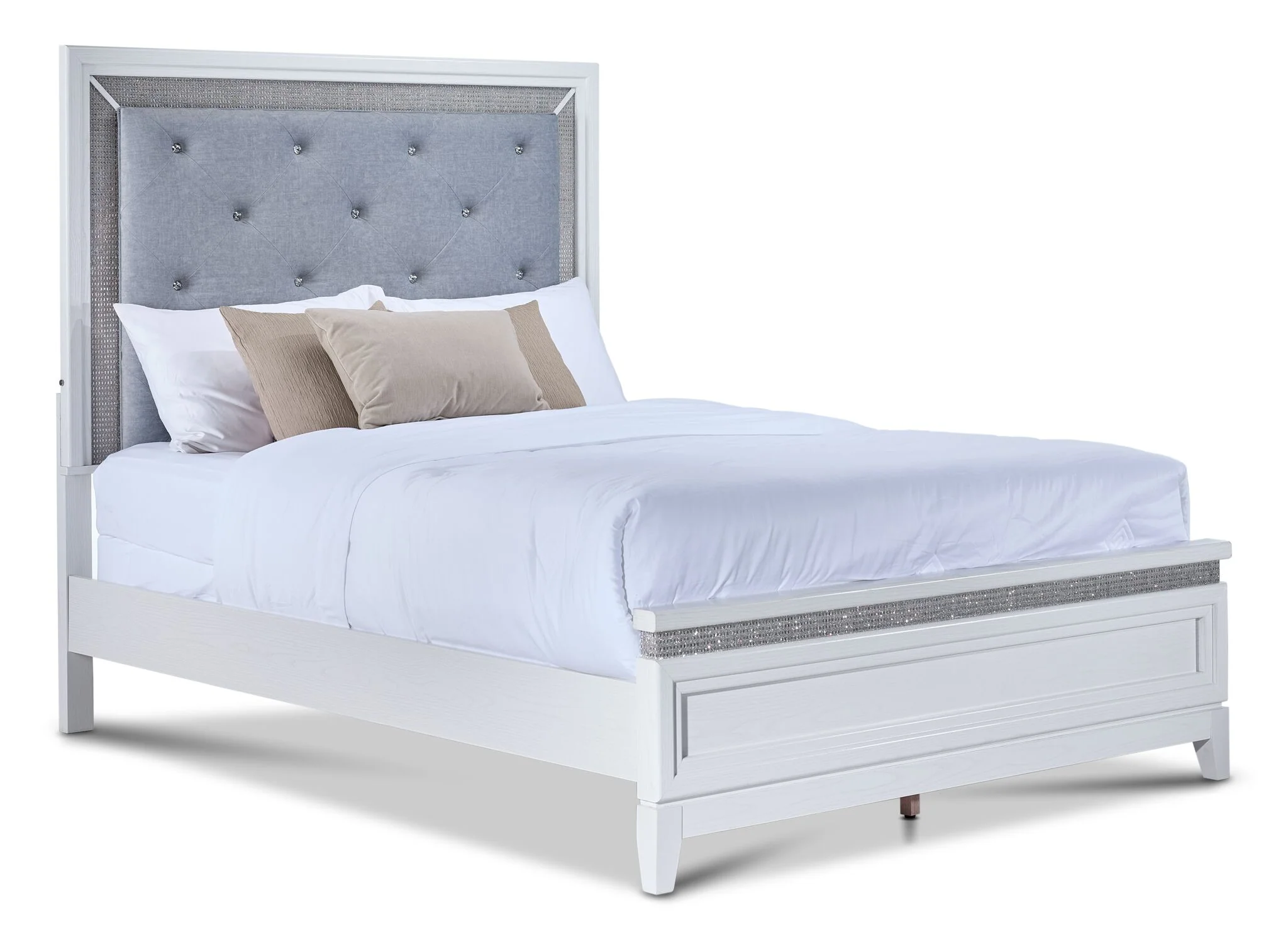 Reflections 6 - Piece King Bedroom Package - White - Image 2