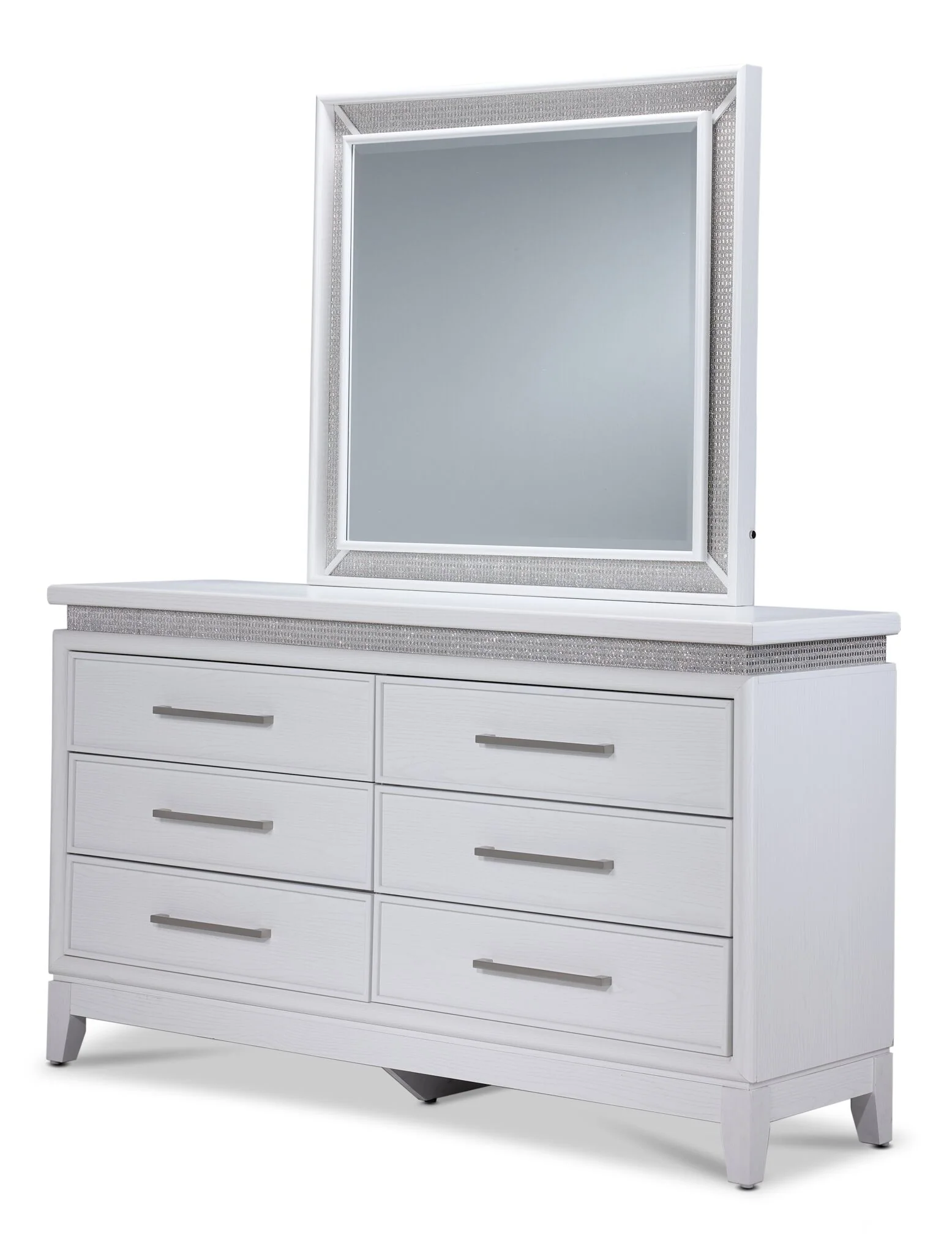 Reflections 6 - Piece Queen Bedroom Package - White - Image 4