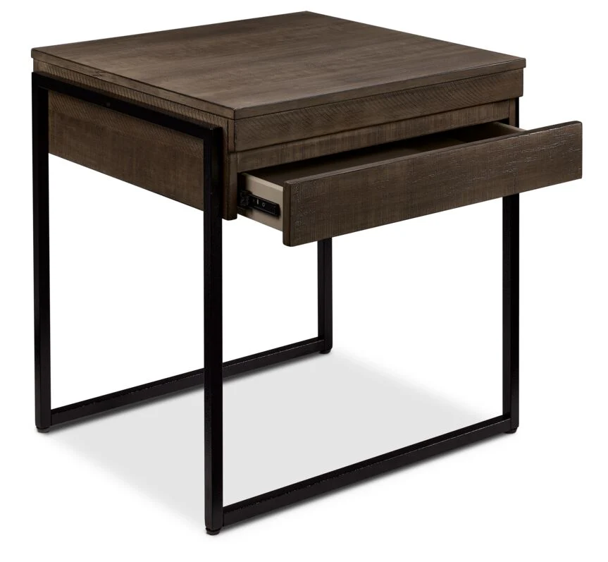 Regent 24" End Table - Grey - Image 3