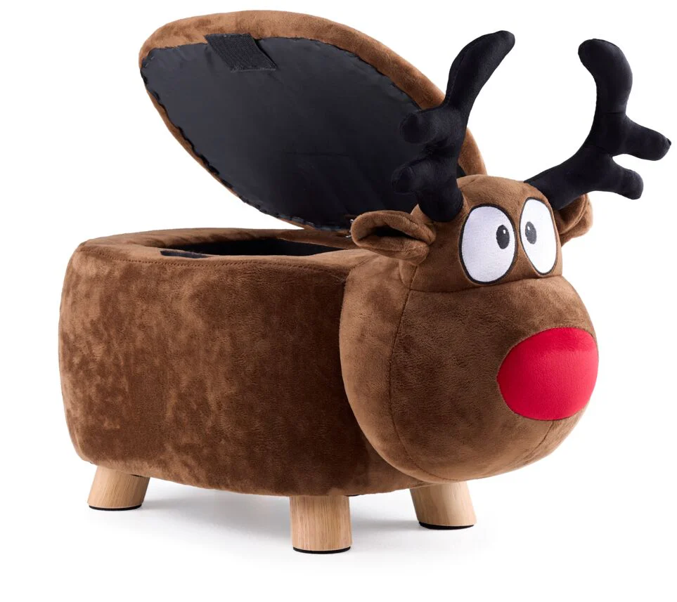 Reindeer Storage Ottoman - Brown - Image 2