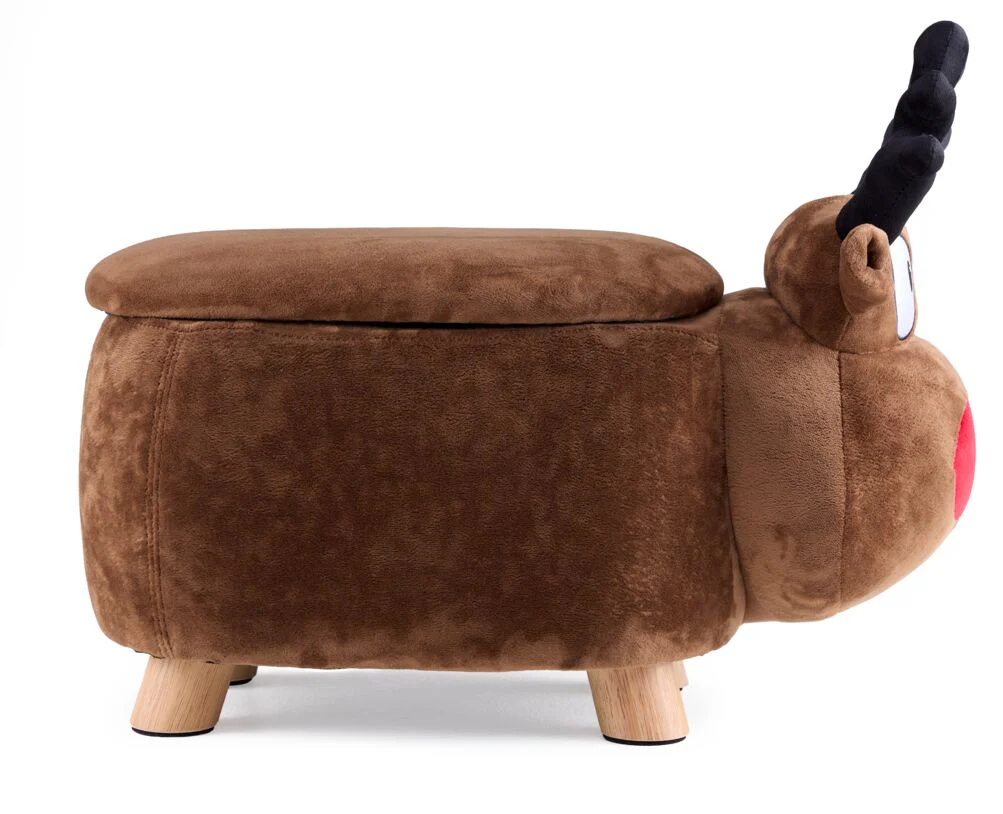 Reindeer Storage Ottoman - Brown - Image 4