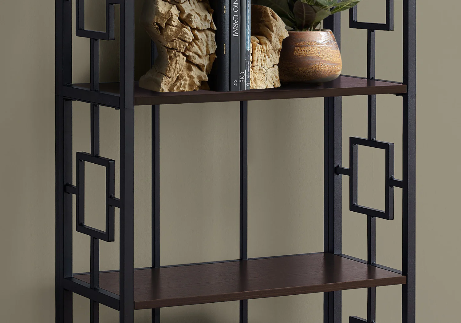 Renna Bookcase - Dark Brown - Image 5