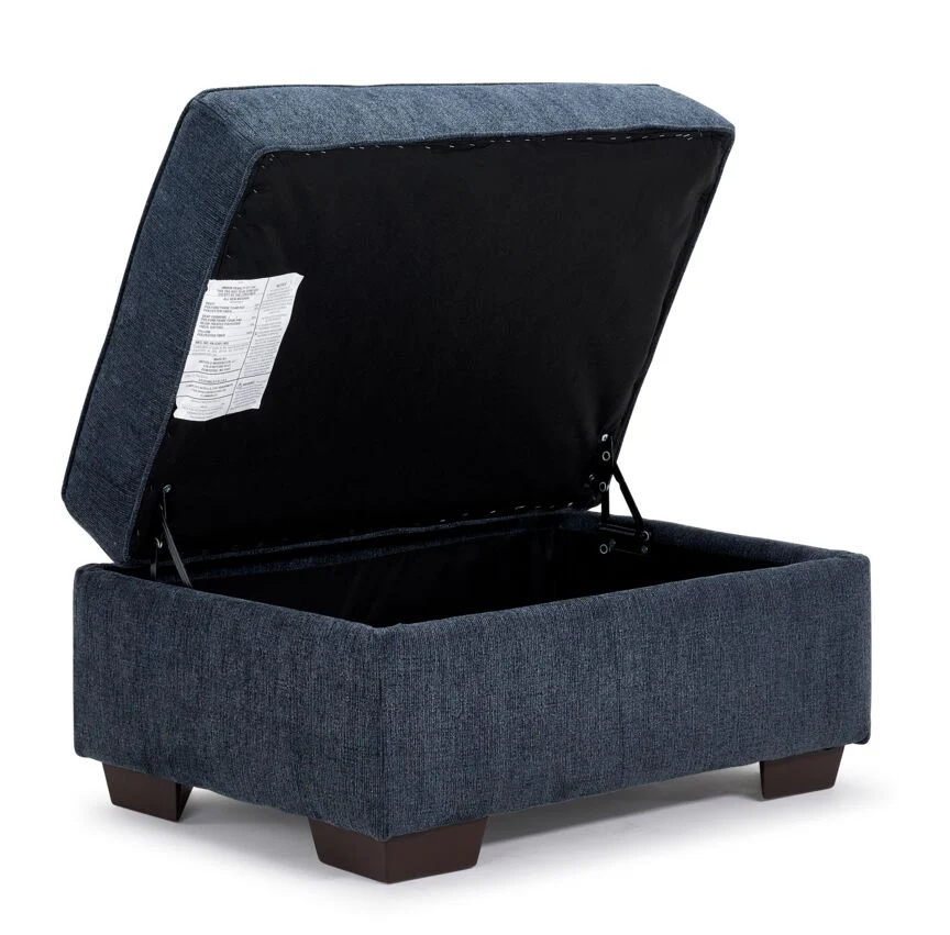 Renzo Storage Ottoman - Skylight - Image 3
