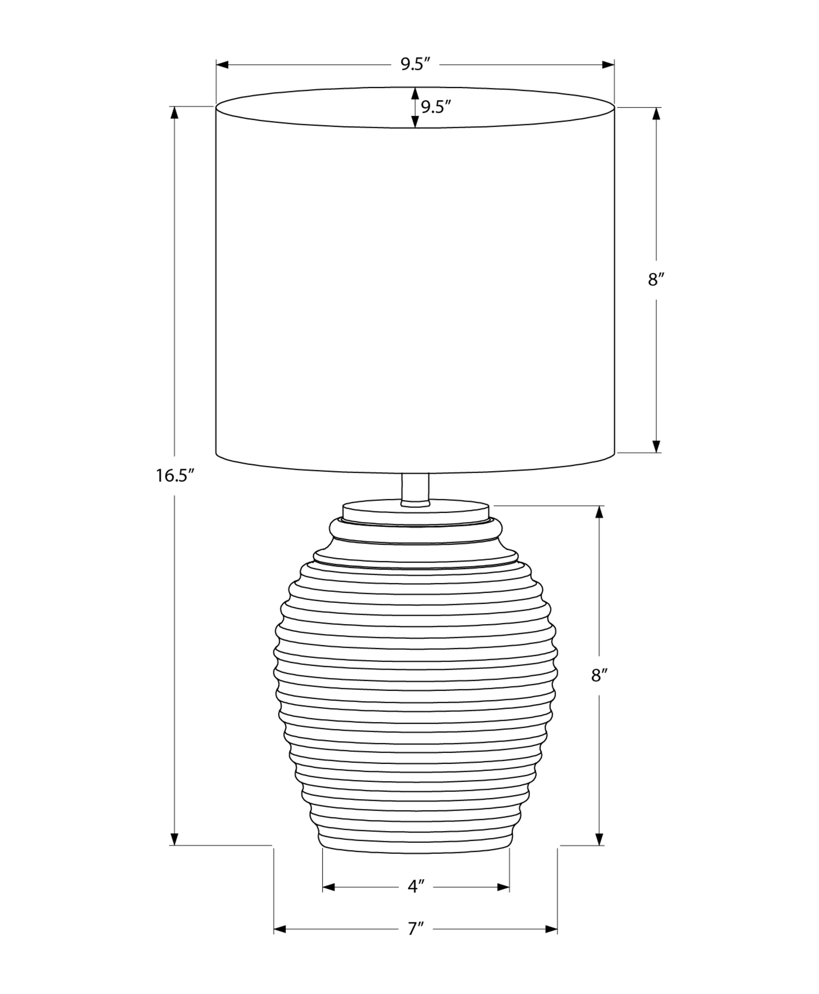 Revyn Table Lamp - Beige - Image 3