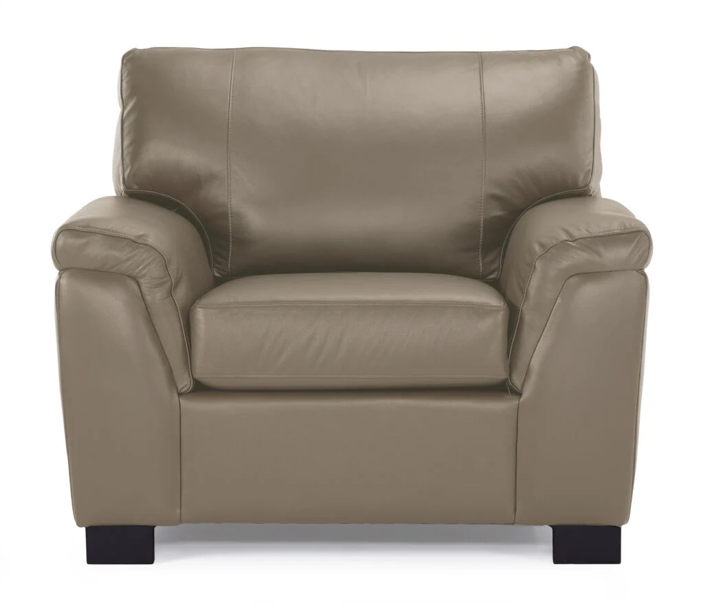 Reynolds Leather Chair - Grey - Image 2