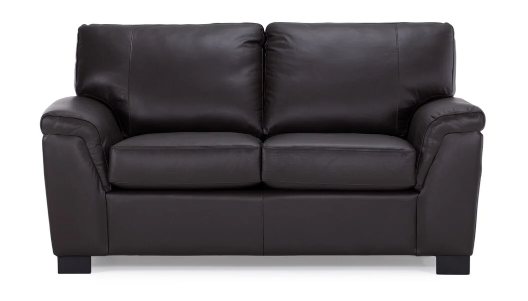 Reynolds Leather Loveseat - Coffee - Image 2