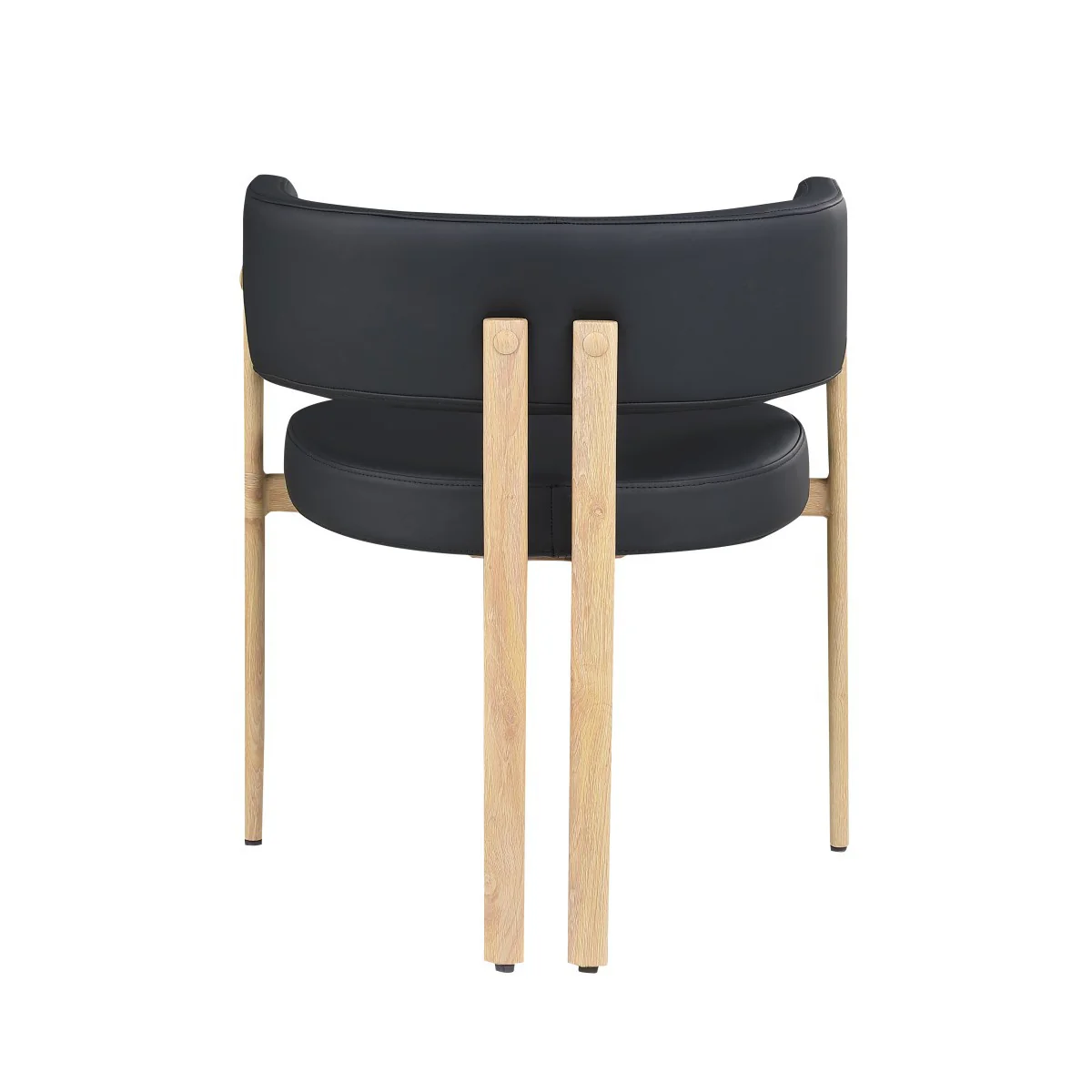 Rhett Dining Chair - Black/Oak - Set of Two - Image 6