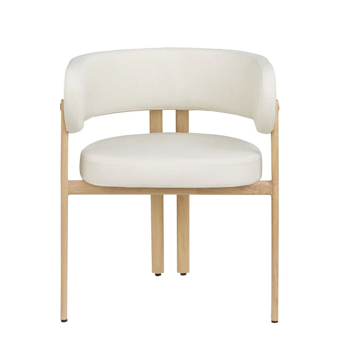 Rhett Dining Chair - Cream/Oak - Set of Two - Image 3