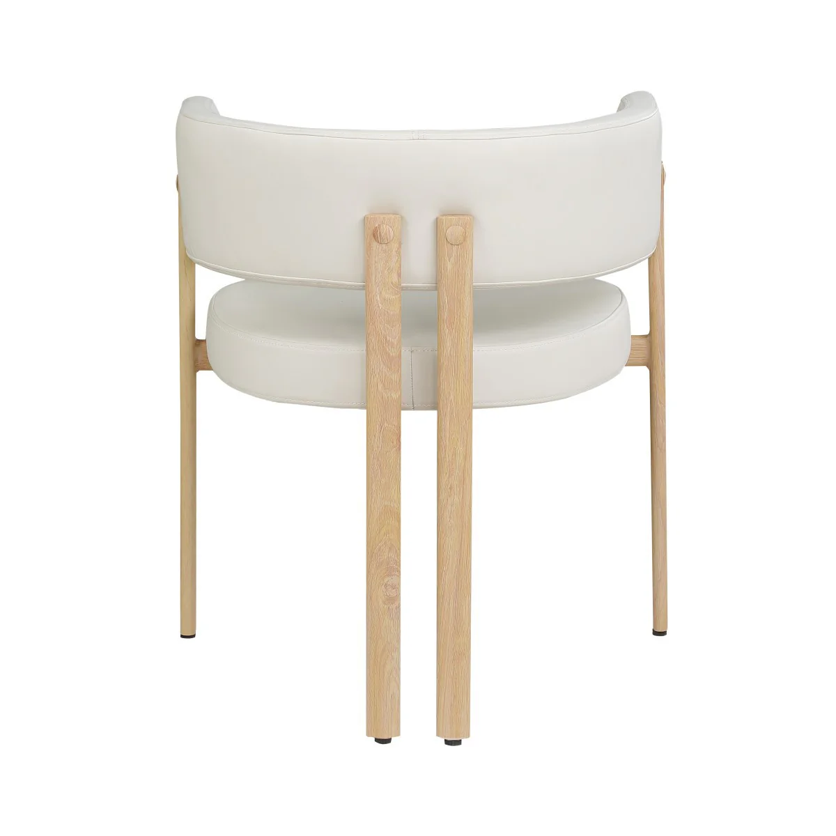 Rhett Dining Chair - Cream/Oak - Set of Two - Image 6