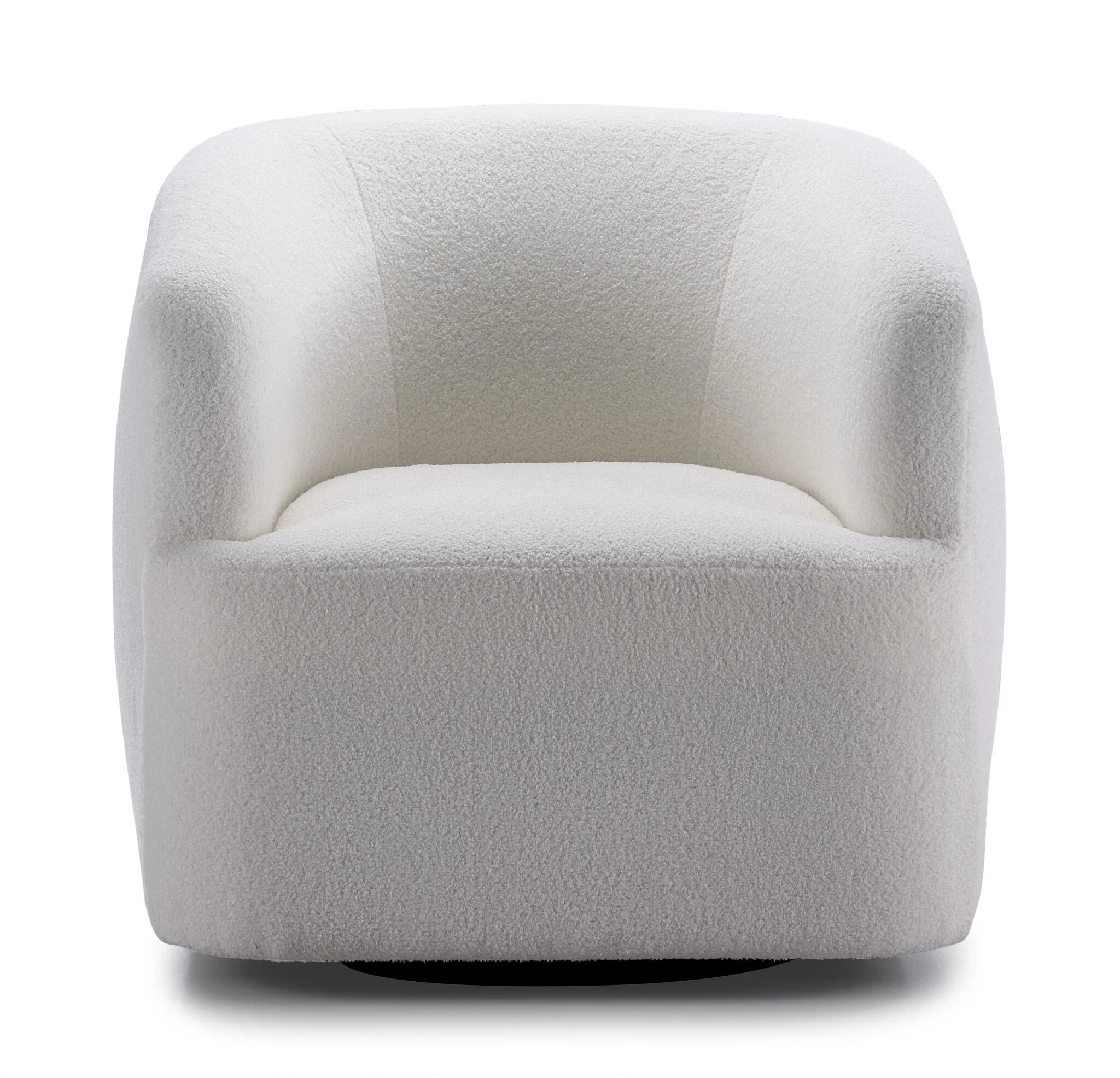 Riley Swivel Accent Chair - White - Image 2