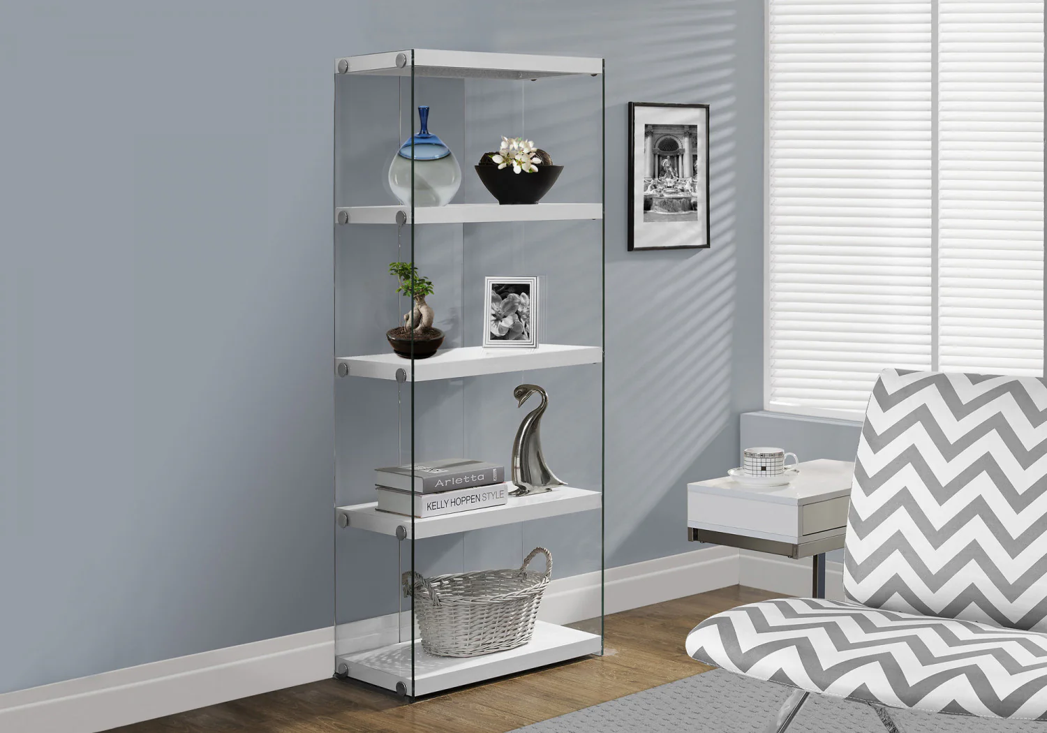 Rilka Bookcase - White - Image 2
