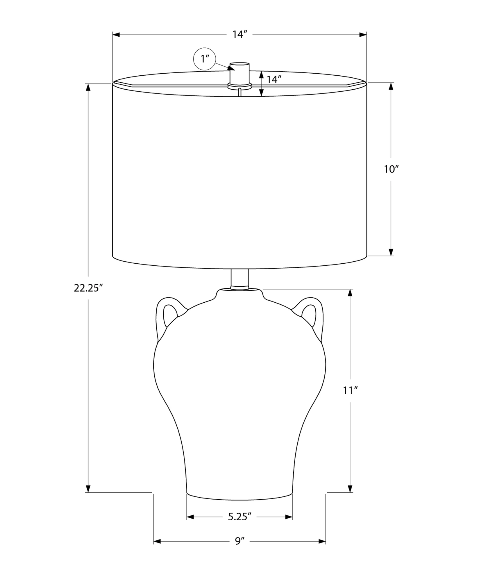 Rilke Table Lamp - Brown - Image 3