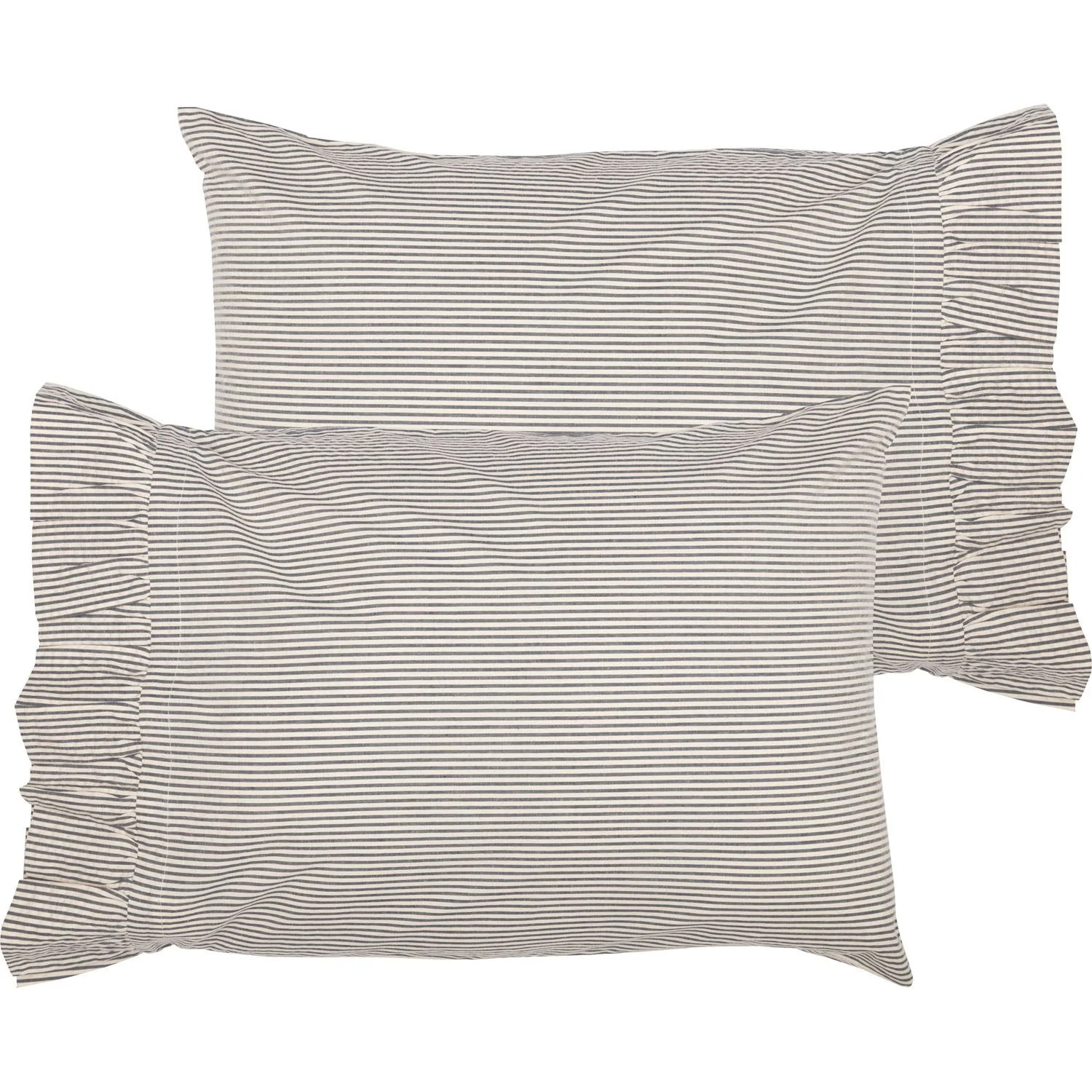 Riverton Standard Pillow Case - Blue/White - Set of 2