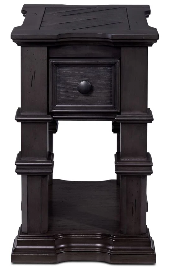 Roman 22" Chairside Table - Grey - Image 3
