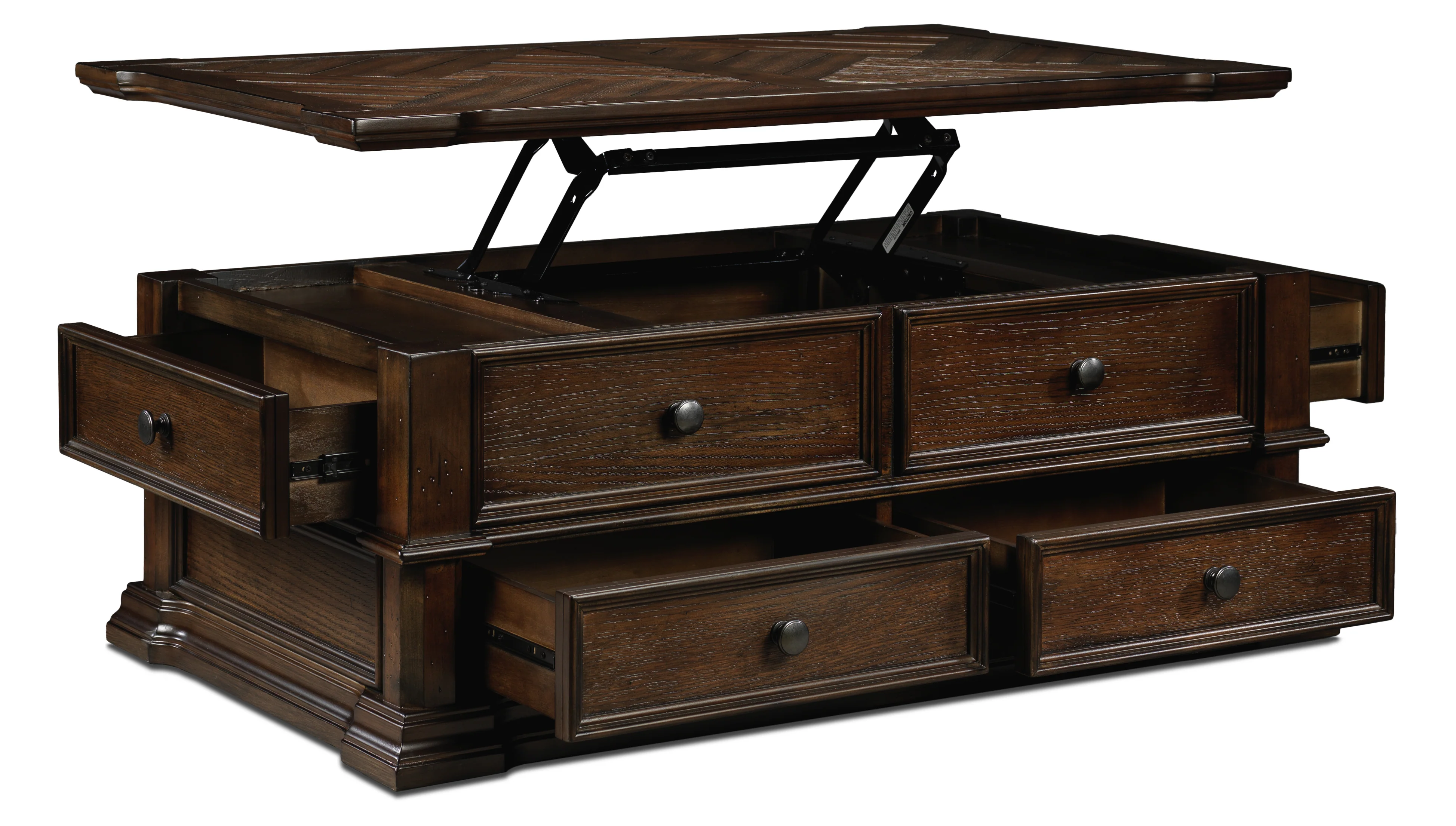 Roman 48" Lift-Top Coffee Table - Walnut - Image 2