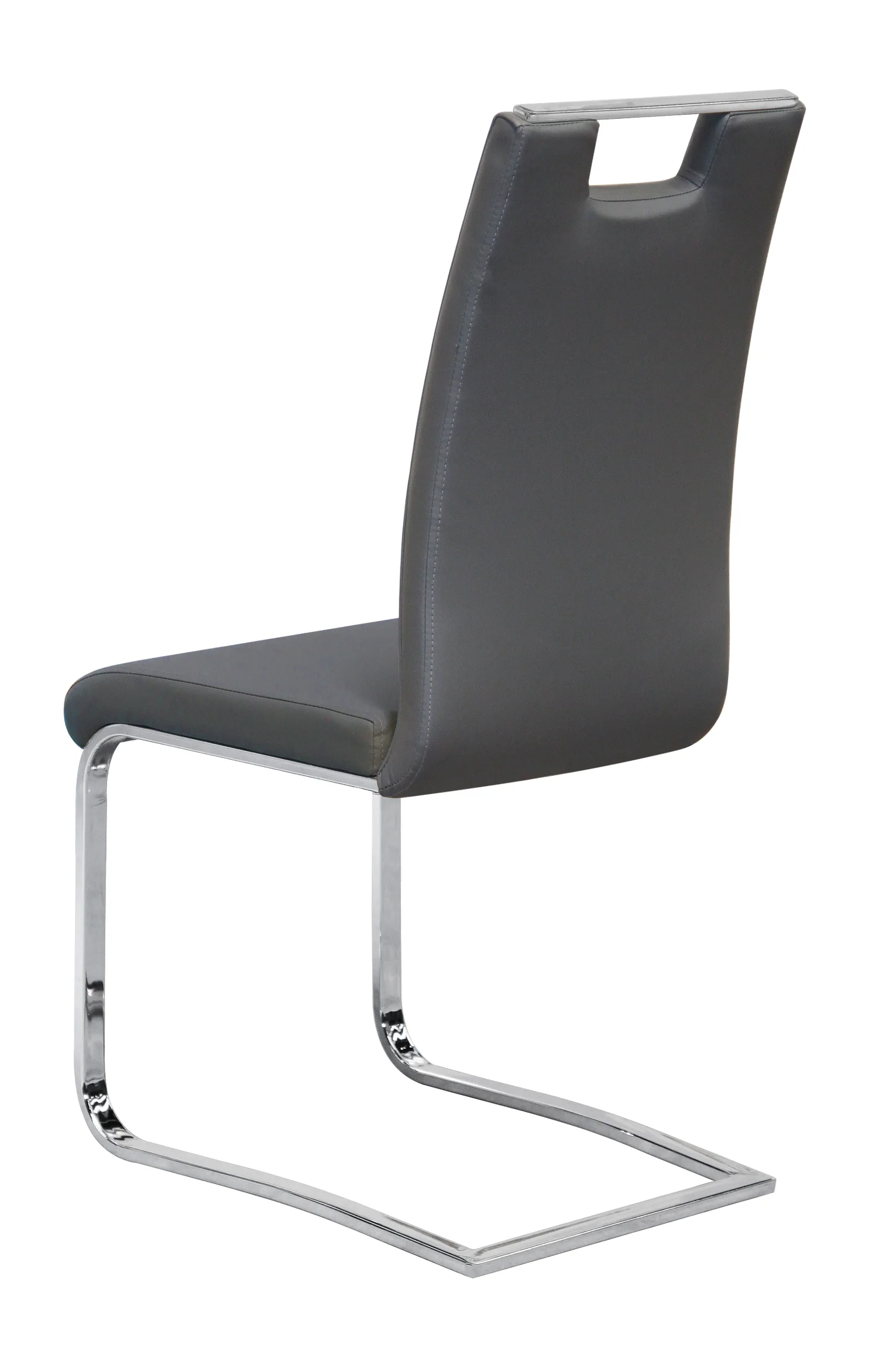 Rory Side Chair - Grey, Chrome - Image 2