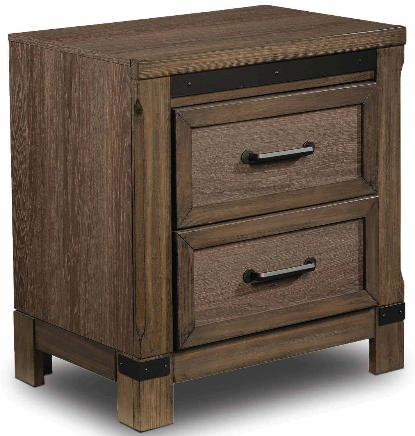 Rossco 5-Piece Queen Storage Bedroom Package - Rustic Oak - Image 3