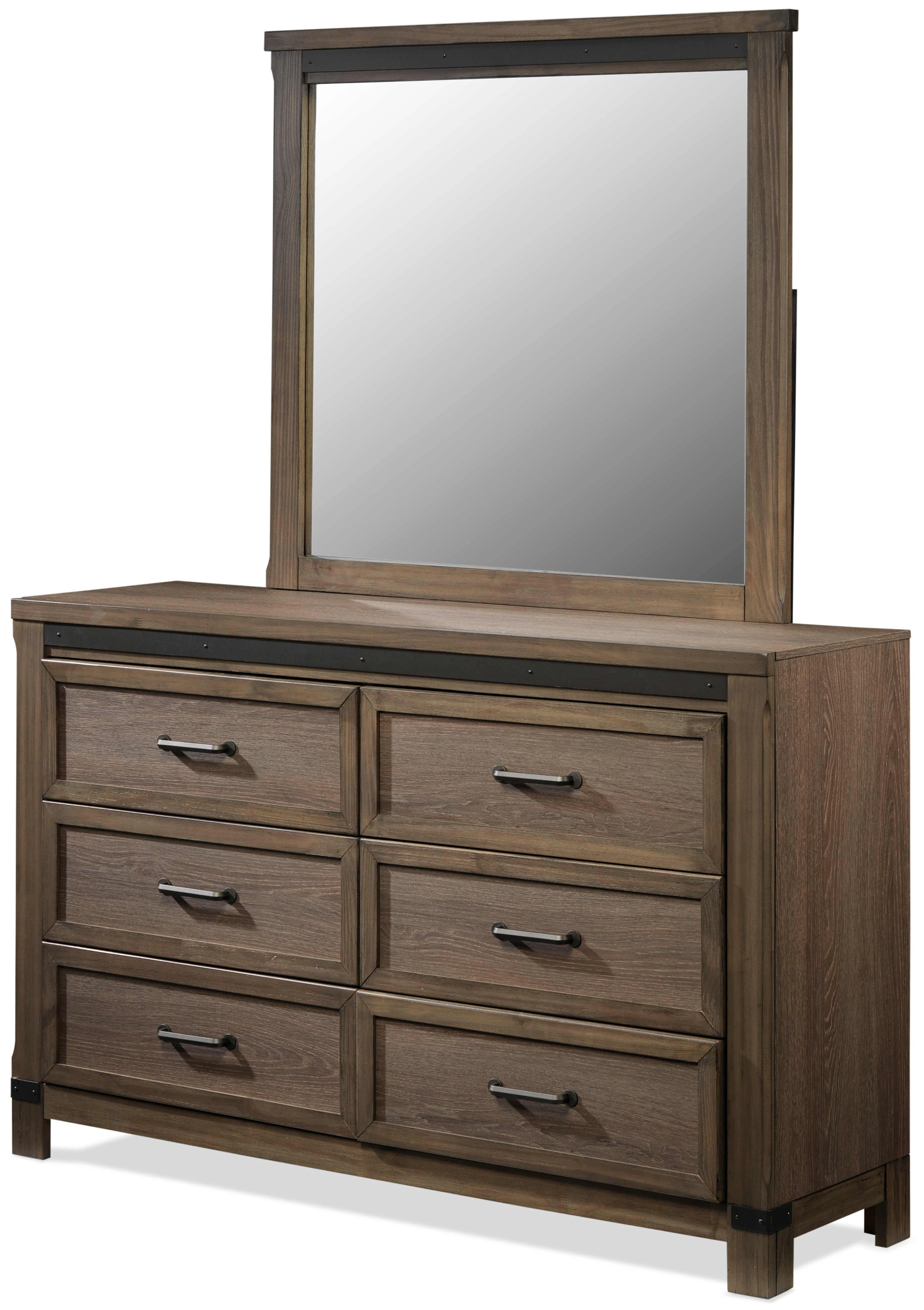 Rossco 6-Piece King Storage Bedroom Package - Rustic Oak - Image 4