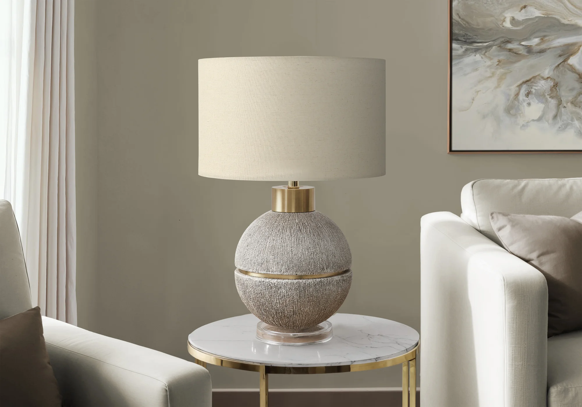 Rova Table Lamp - Brown - Image 2