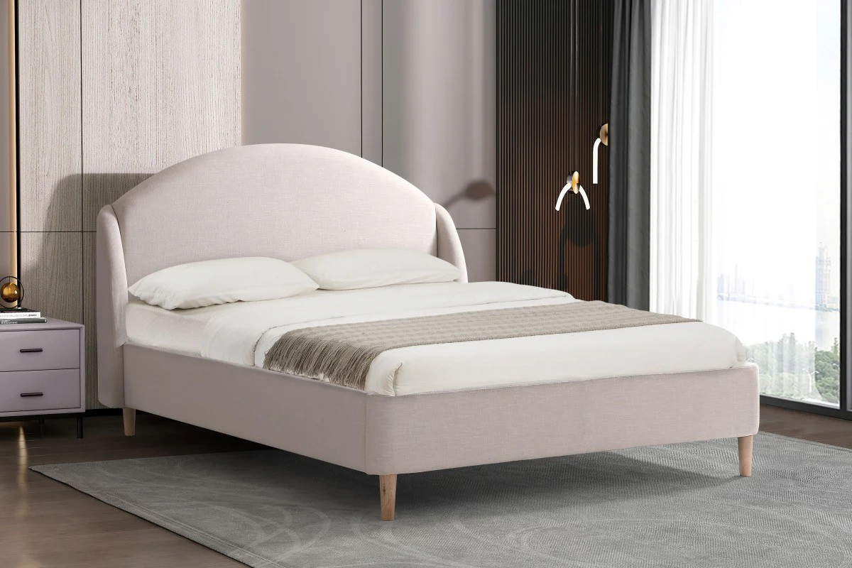 Rudi 3-Piece King Bed - Beige - Image 2