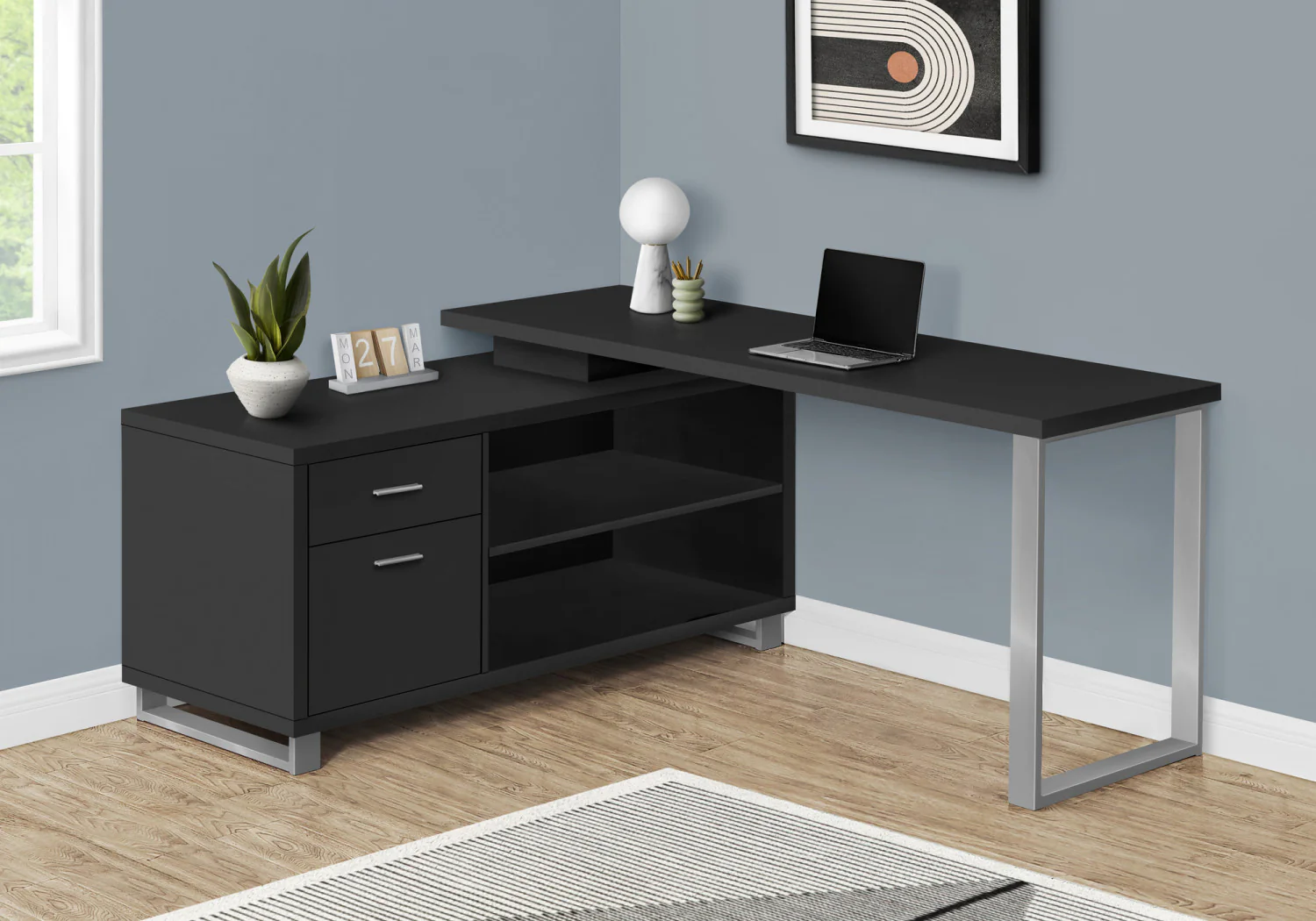 Runo Desk - Black - Image 2