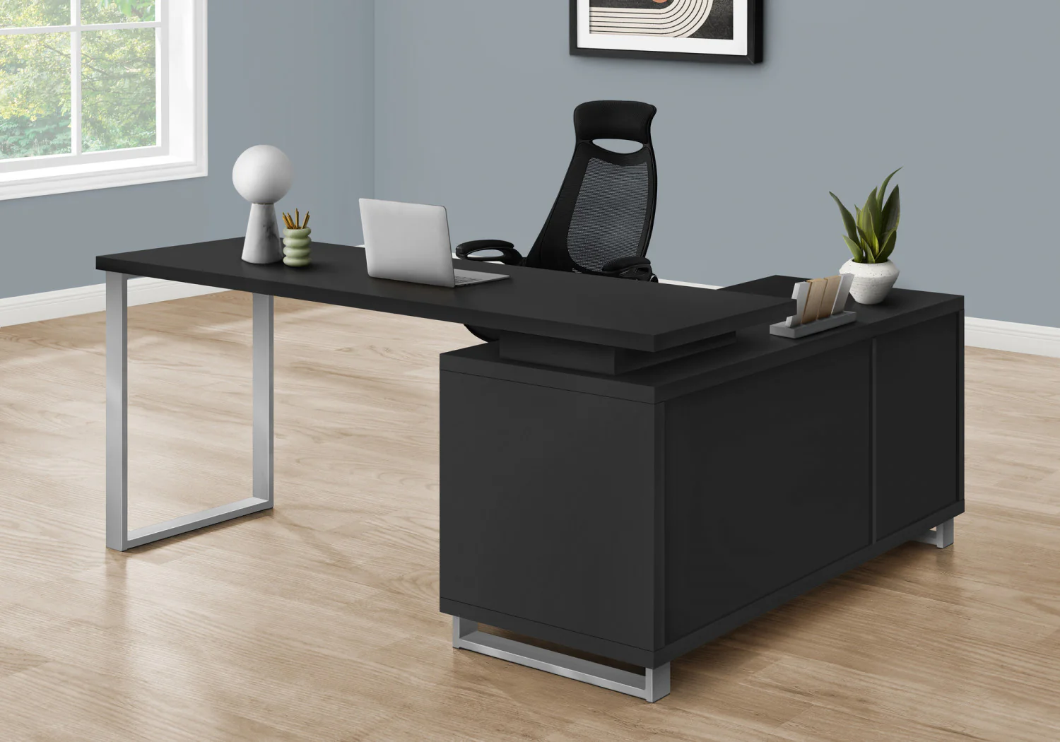 Runo Desk - Black - Image 5