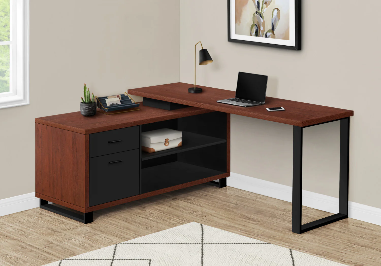 Runo Desk - Cherry - Image 2