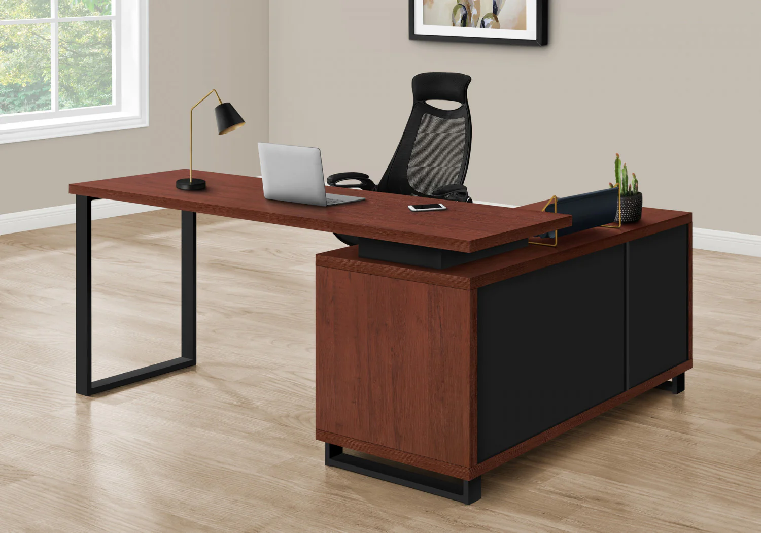 Runo Desk - Cherry - Image 5