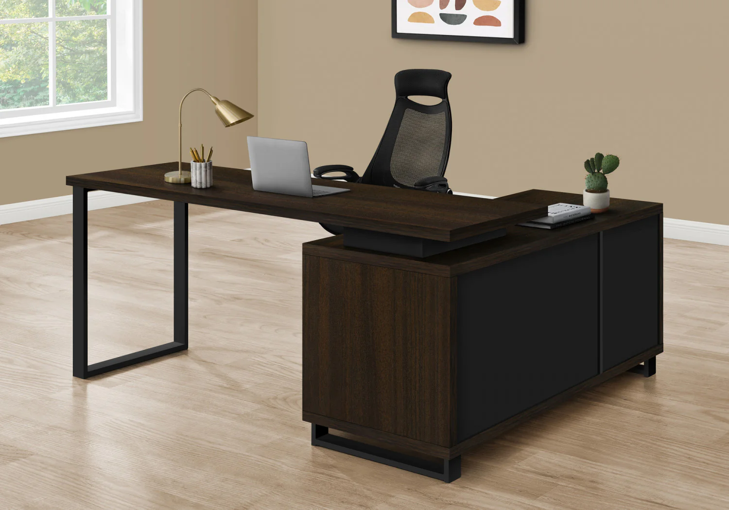 Runo Desk - Espresso Brown - Image 5