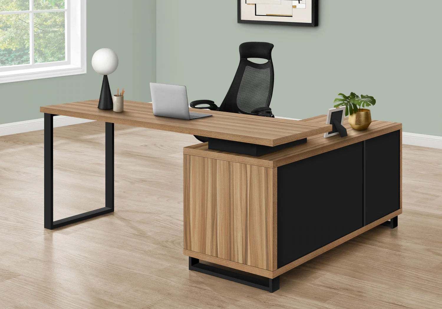 Runo Desk - Light Brown - Image 5