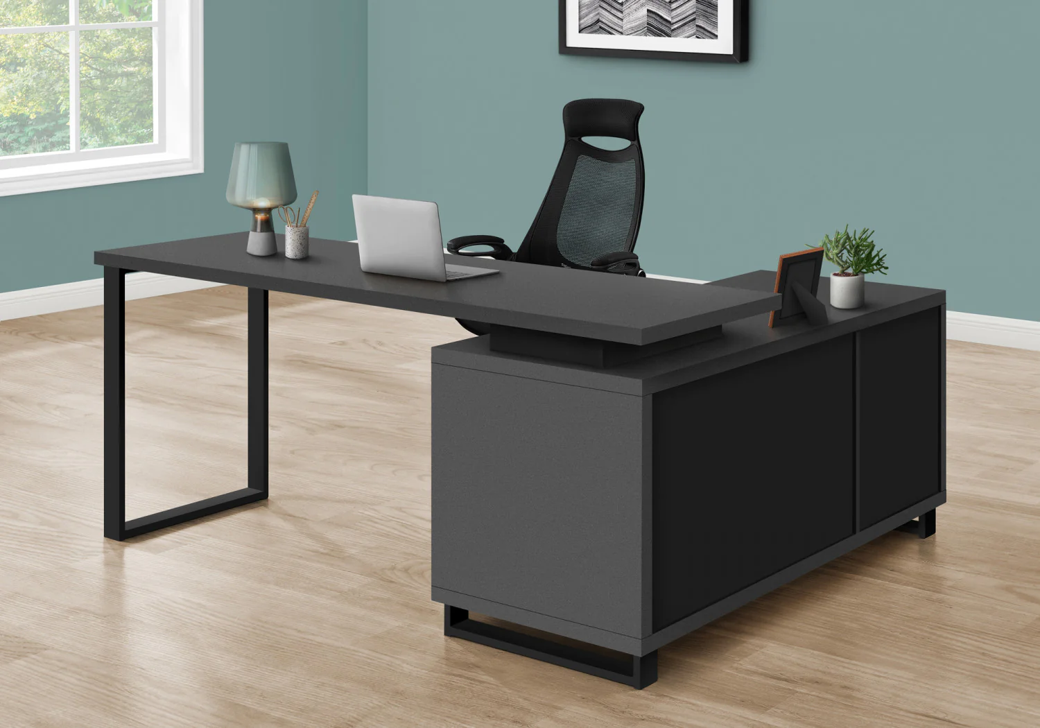 Runo Desk - Modern Grey - Image 5