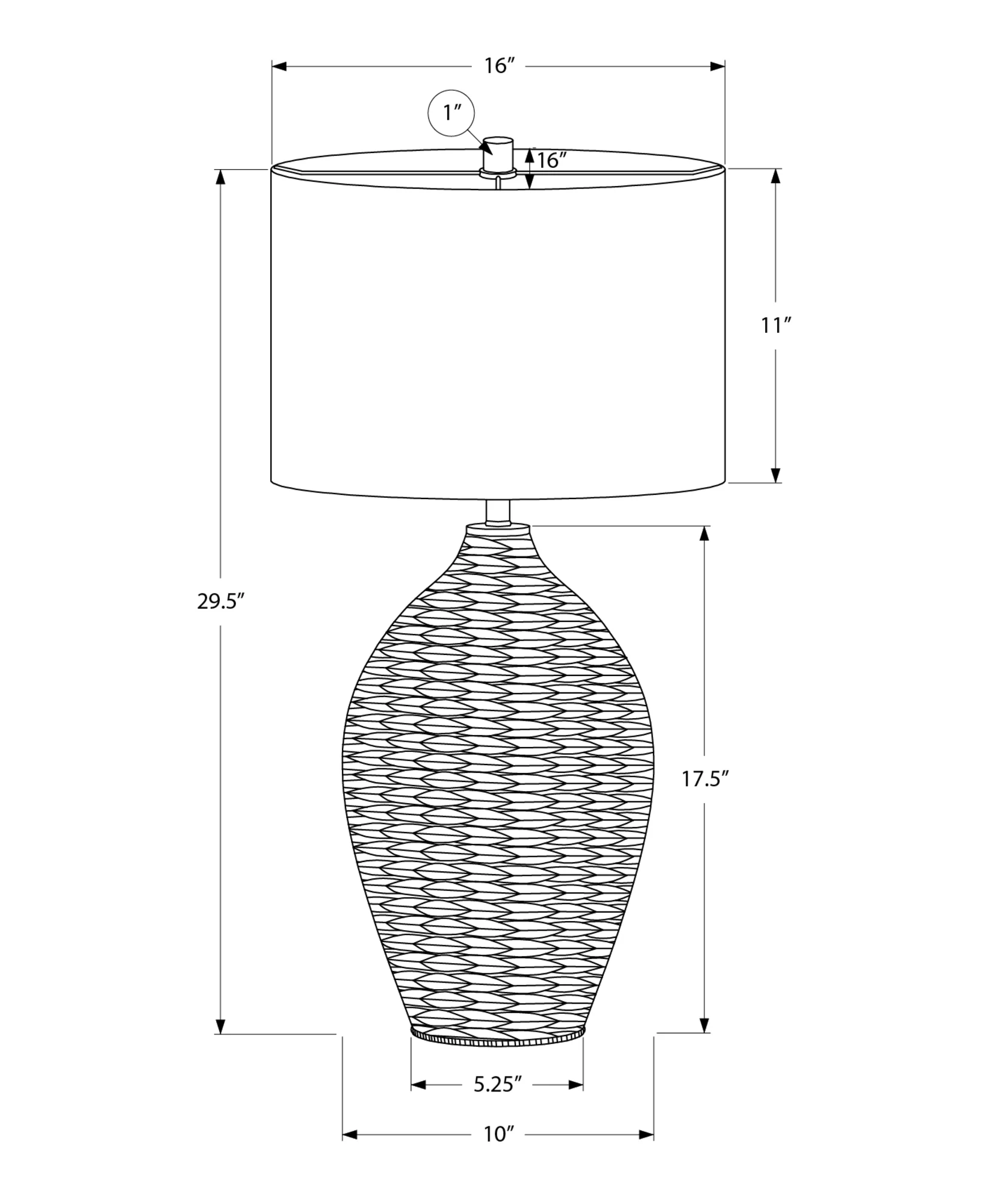 Saben Table Lamp - Brown - Image 3