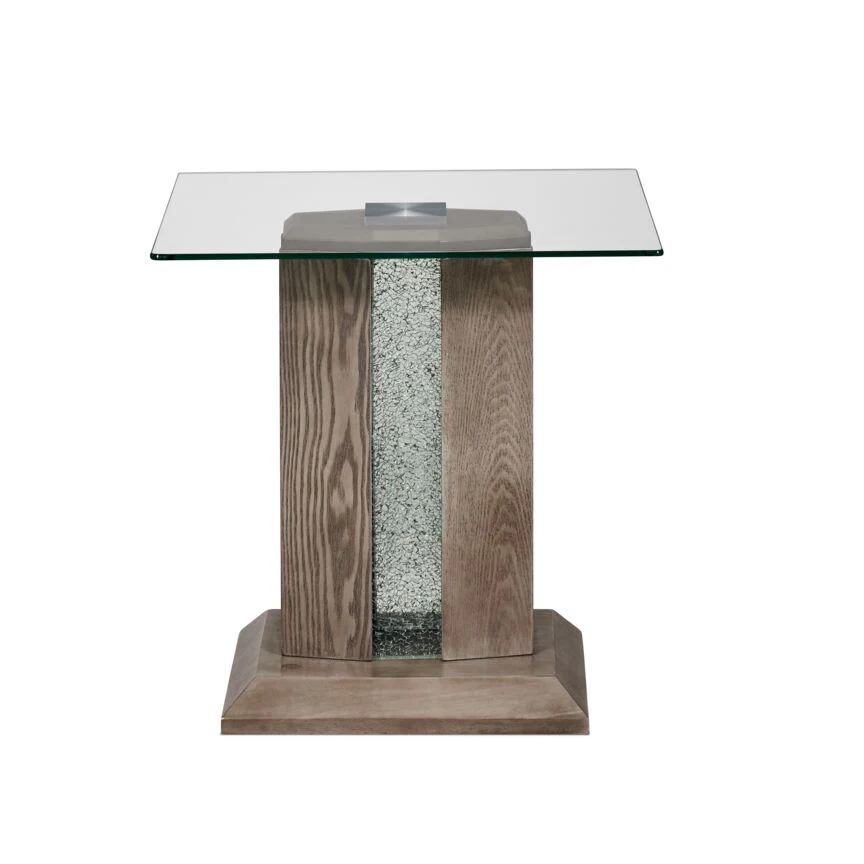 Saber End Table - Grey - Image 2