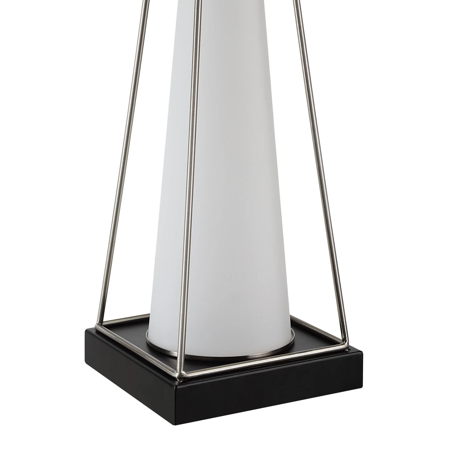Sage Table Lamp - Frosted White/Matte Black - Image 2