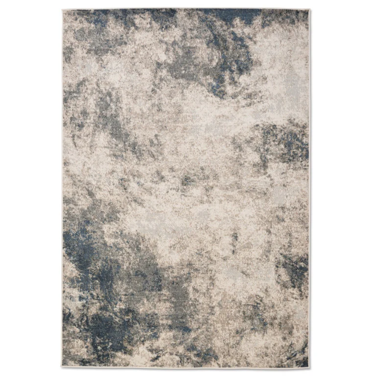 Salsa Contemporary Outdoor Rug - 5' x 7' - Grey/Blue
