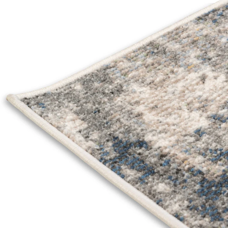 Salsa Contemporary Outdoor Rug - 5' x 7' - Grey/Blue - Image 3
