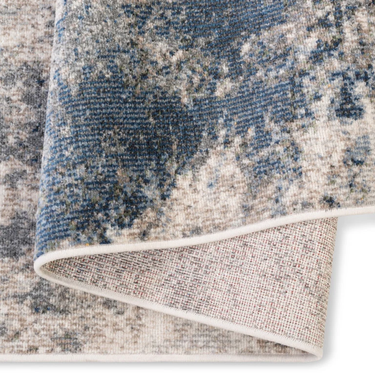 Salsa Contemporary Outdoor Rug - 6' x 9' - Grey/Blue - Image 2