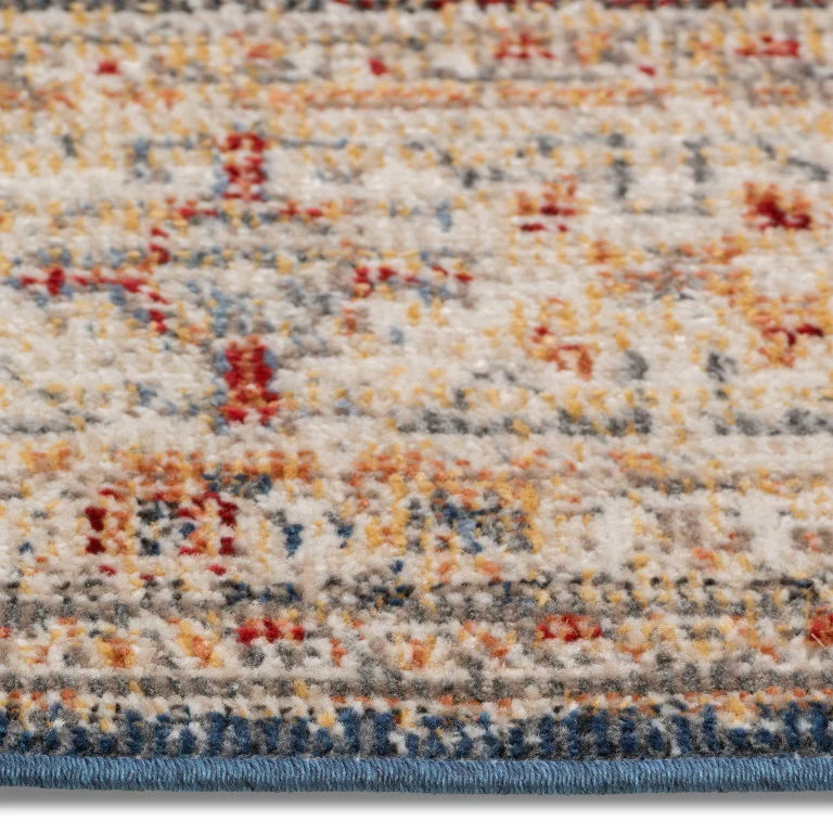 Salsa Medallion Outdoor Rug - 5' x 7' - Red/Blue - Image 4